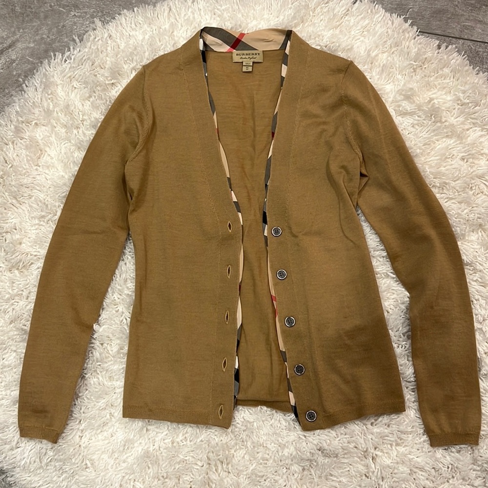 Burberry Scalloped Cardigan